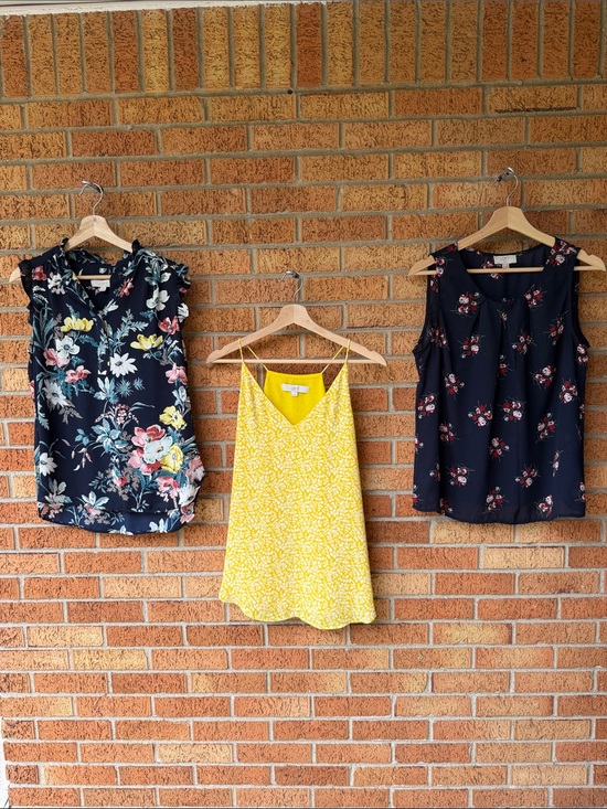LOFT Tops - LOFT 3-piece Bundle M&MP Floral Sleeveless Work Play Blouses